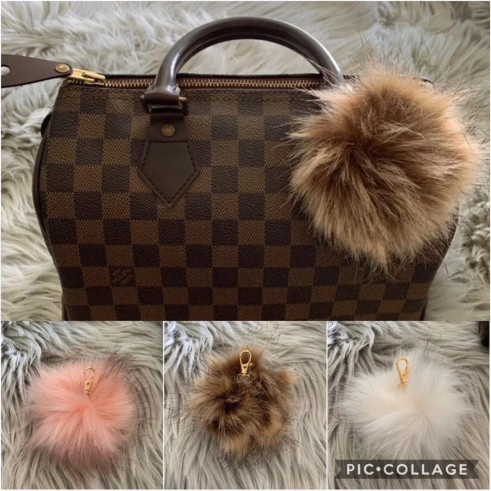Fur PomPom Keychain